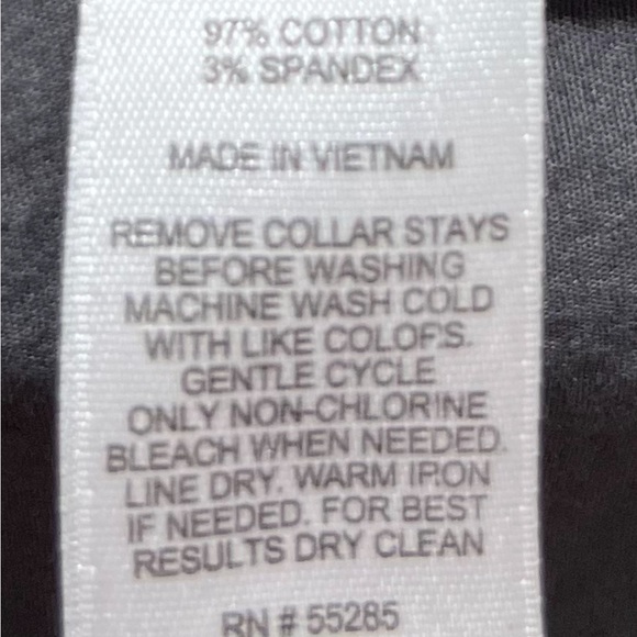 Express Men’s long and short sleeve gray button up collared shirt. Large - Picture 9 of 10